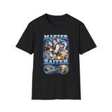 Master Baiter Fishing Dark Humor Graphic Tee - Front View | INKHAUS