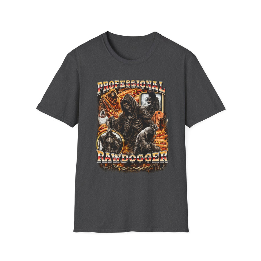 Professional Rawdogger Dark Humor Graphic Tee - Back - Alt Color | INKHAUS