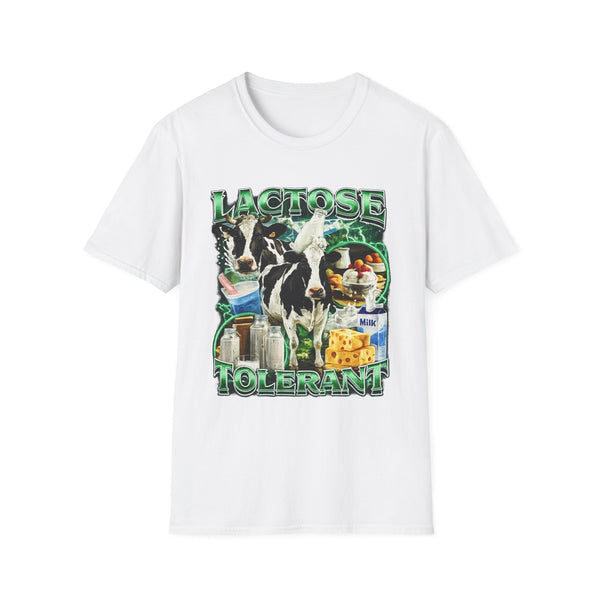 Lactose Tolerant Funny Food Graphic Tee - Back View | INKHAUS