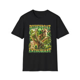 Deepthroat Enthusiast Dark Humor Graphic Tee - Front View | INKHAUS
