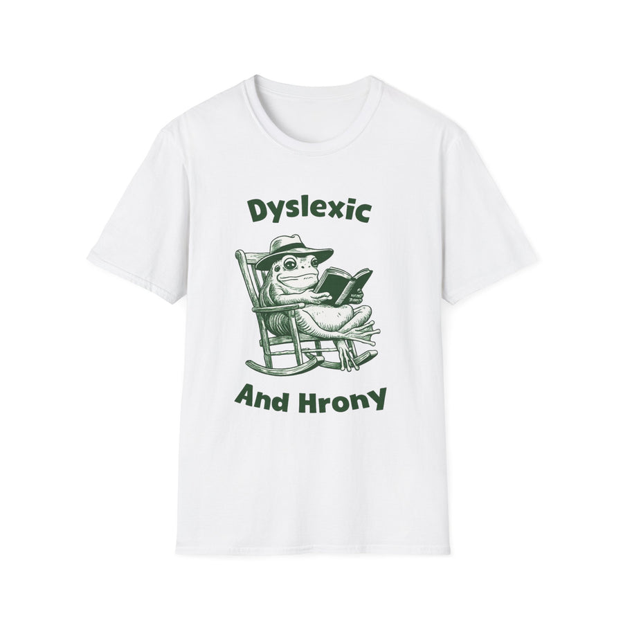 Dyslexic and Hrony t-shirt