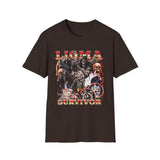 Ligma Survivor Internet Meme Graphic Tee - Front - Alt Color | INKHAUS
