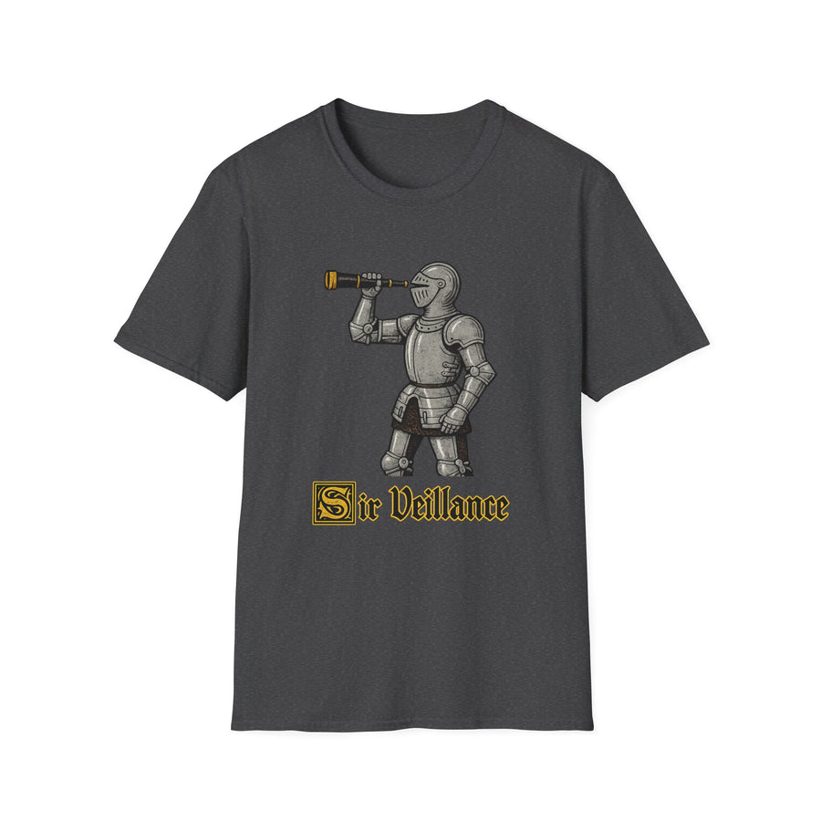 Sir Veillance Medieval Humor Streetwear Tee - Back - Alt Color | INKHAUS