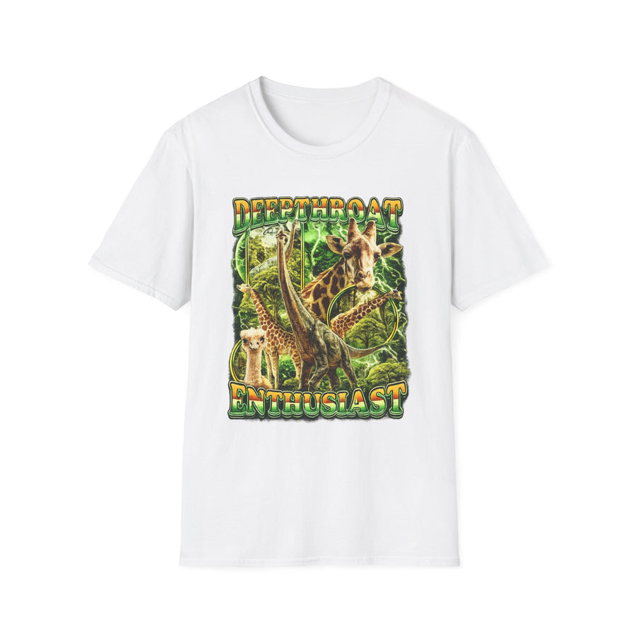 Deepthroat Enthusiast Dark Humor Graphic Tee - Back View | INKHAUS