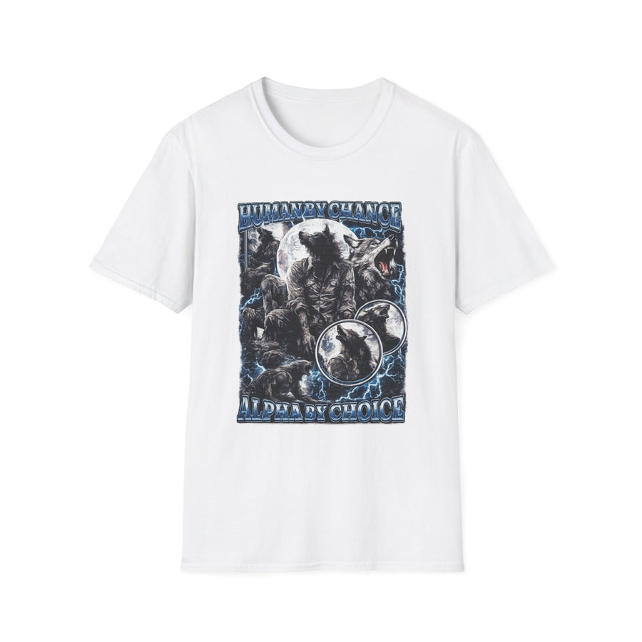 Human by Chance Alpha by Choice Gym Graphic Tee - Back View | INKHAUS