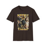Morbidly a Beast Dark Humor Graphic Tee - Front - Alt Color | INKHAUS