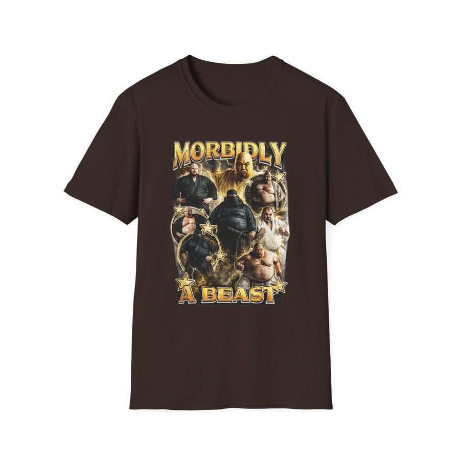 Morbidly a Beast Dark Humor Graphic Tee - Front - Alt Color | INKHAUS