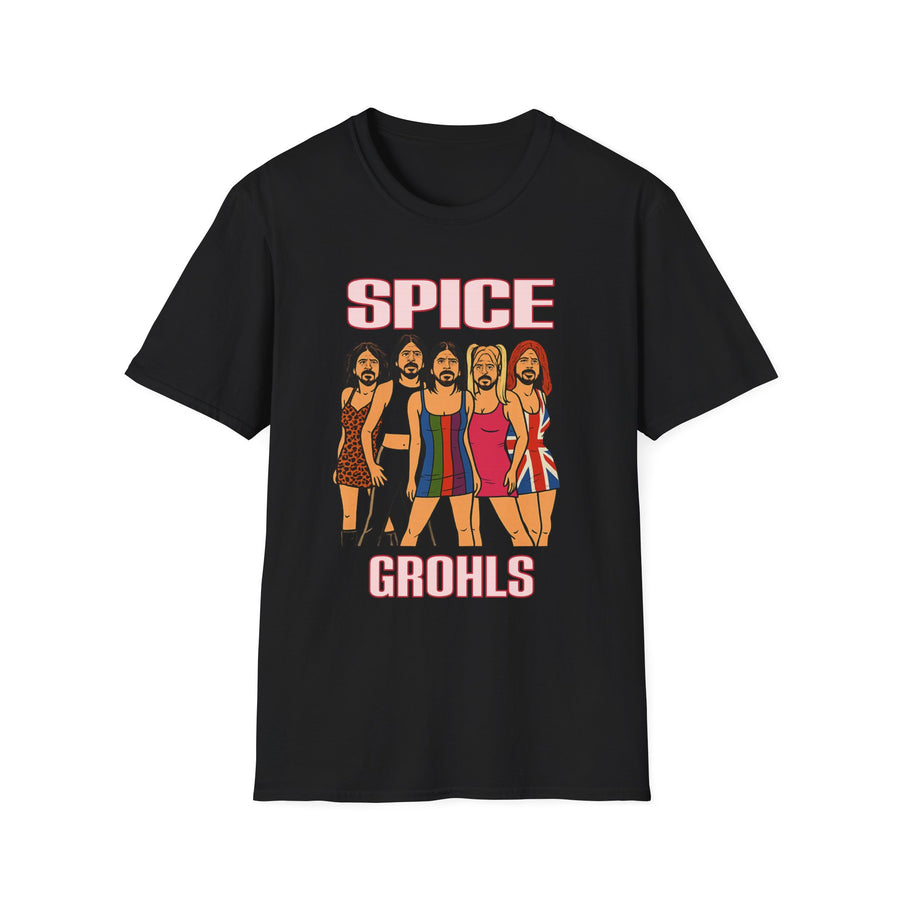 Spice Grohls Rock Humor Oversized Graphic Tee - Front View | INKHAUS