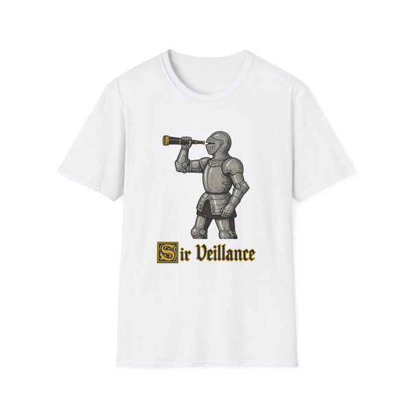 Sir Veillance Medieval Humor Streetwear Tee - Back View | INKHAUS