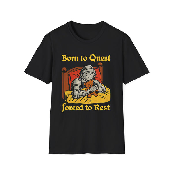 Born to Quest Oversized Fantasy Graphic Tee - Front View | INKHAUS