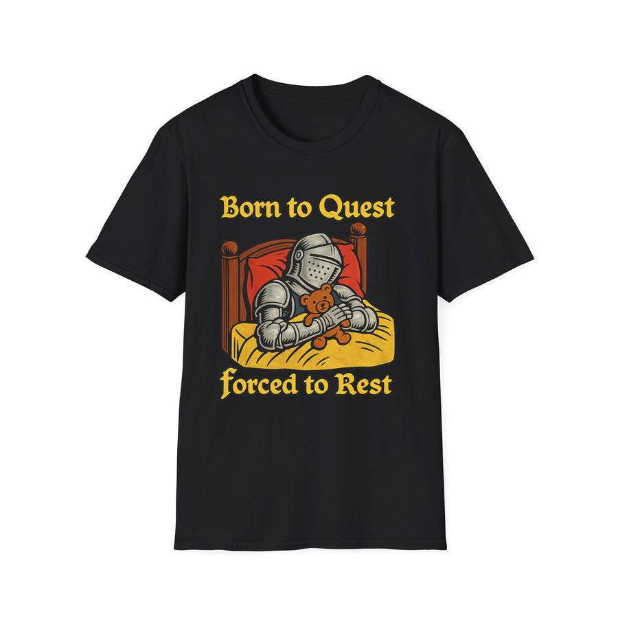 Born to Quest Oversized Fantasy Graphic Tee - Front View | INKHAUS