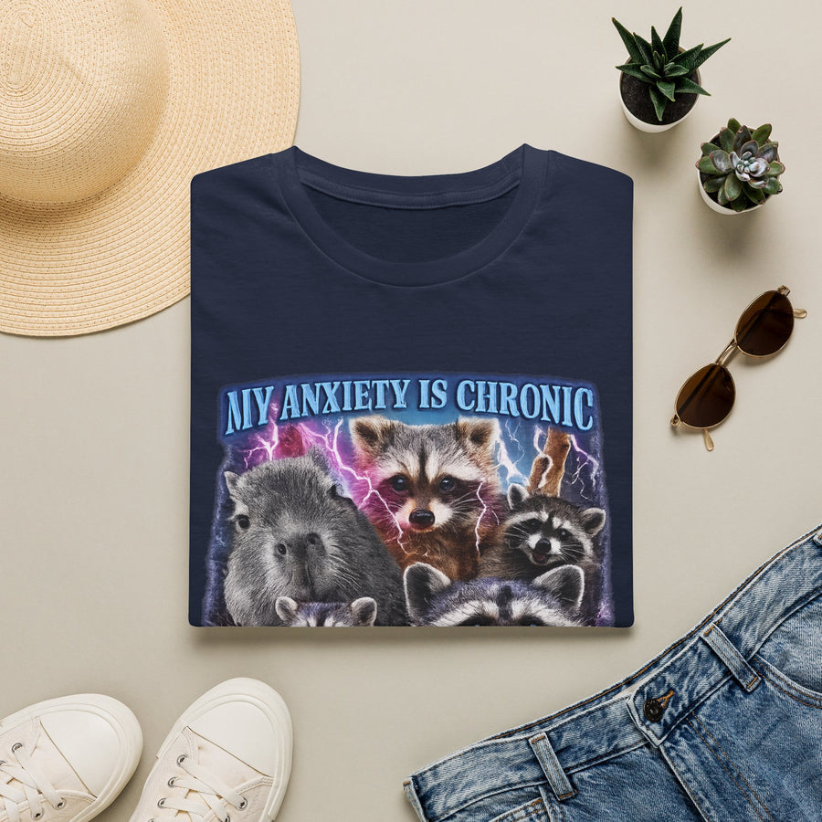 My Anxiety is Chronic My Ass is Iconic Tee - Detail Shot | INKHAUS