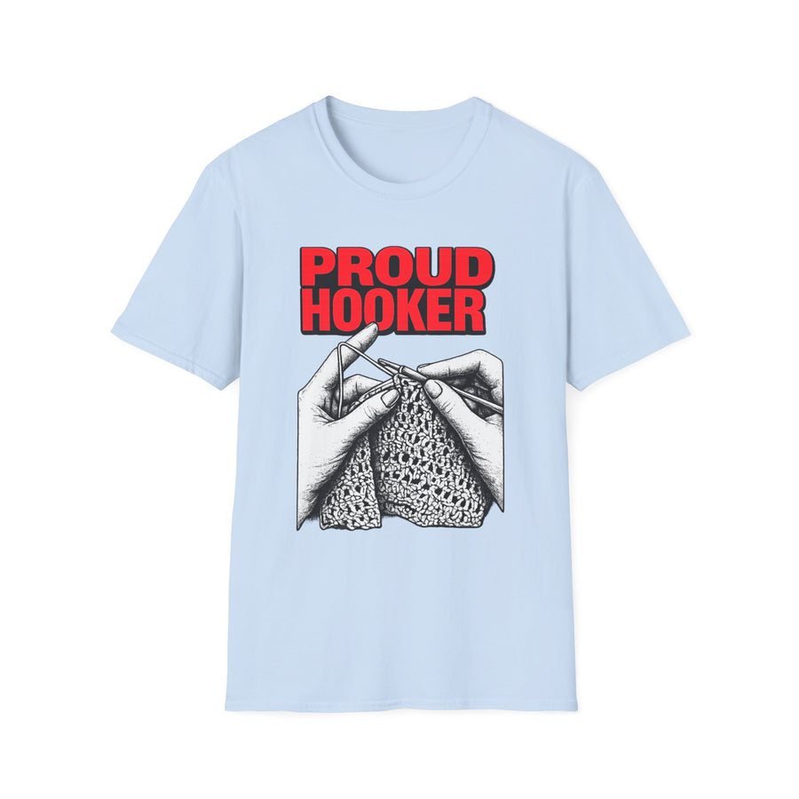 Proud Hooker Fishing Humor Graphic Tee - Lifestyle View | INKHAUS