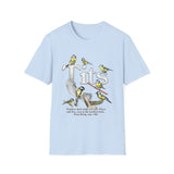 Tits Bird Funny Wildlife Graphic Tee - Lifestyle View | INKHAUS