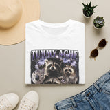 Tummy Ache Survivor Dark Humor Graphic Tee - Back View | INKHAUS